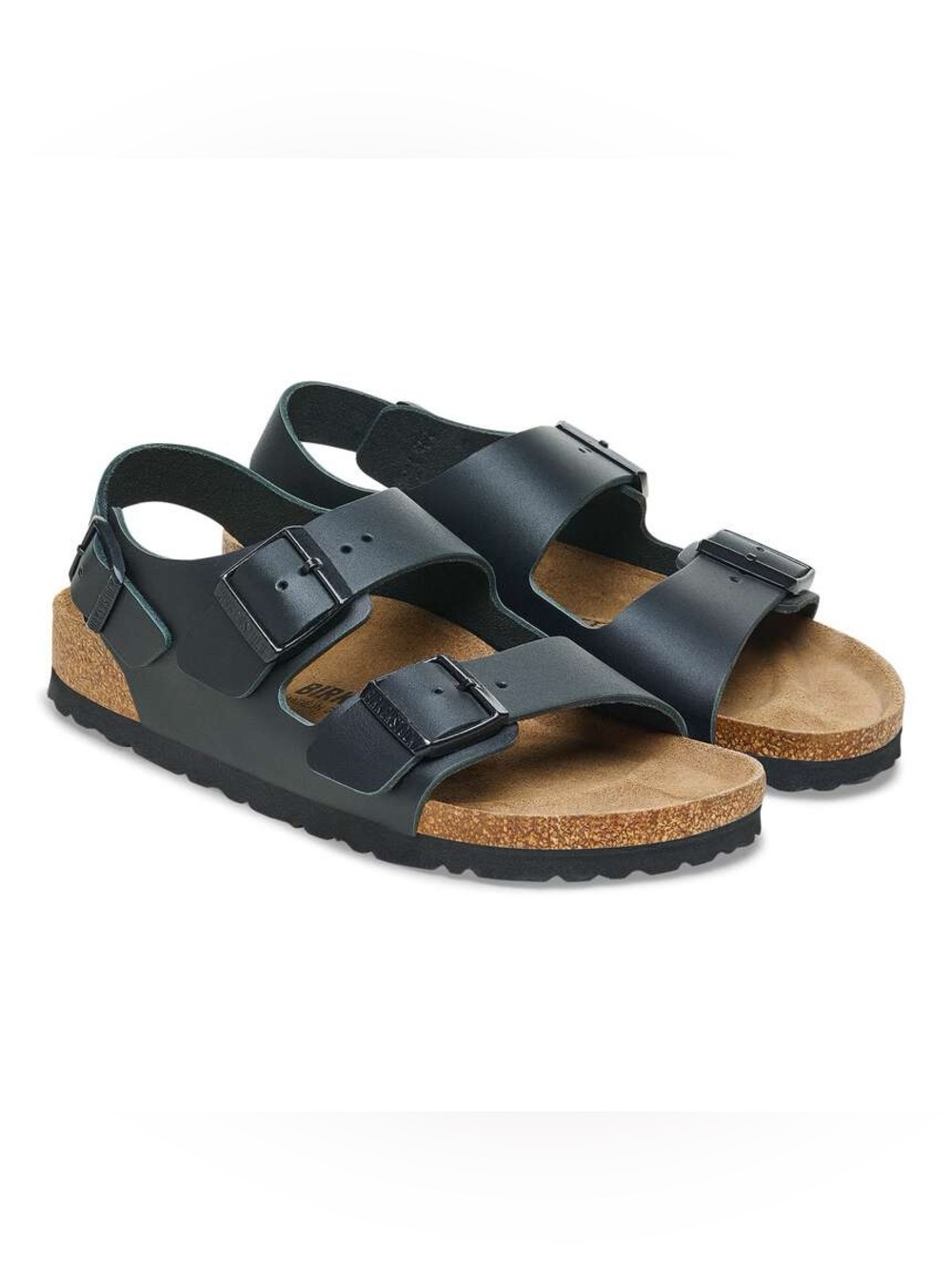 Birkenstock Mens Milano Sandals in Black Size 10 NEW!